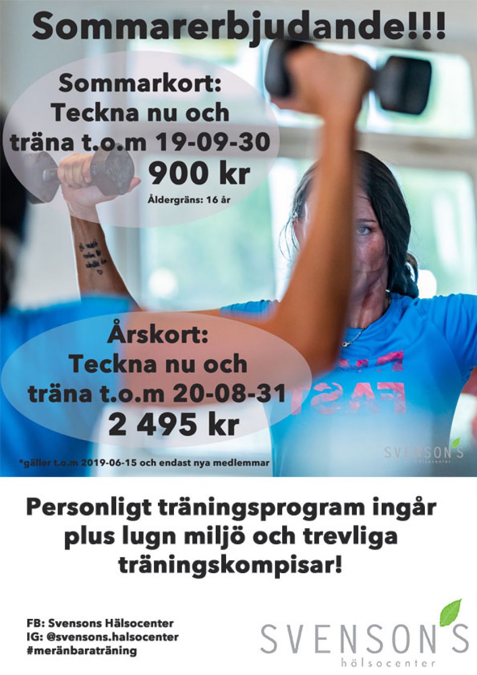 Sommarerbjudande från Svensons Hälsocenter